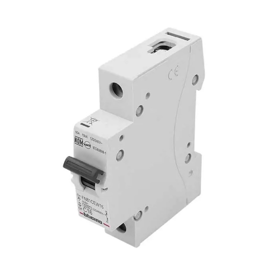 Imagen de INTERRUPTORES TERMOMAGNÉTICOS 1X16 A MONTAJE PARA RIEL DIN FN81CEW16 16A BTICINO