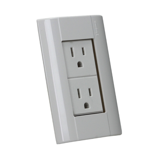 Imagen de PLACA CON CONTACTO DUPLEX MARFIL MODUS E6028N