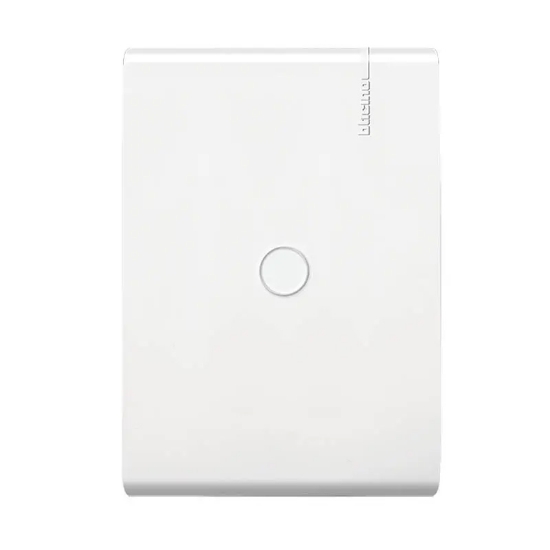 Imagen de PLACA CIEGA CON PRE-RUPTURA Y CHASIS DE RESINA COLOR BLANCO MODUS PROE5N0PTL