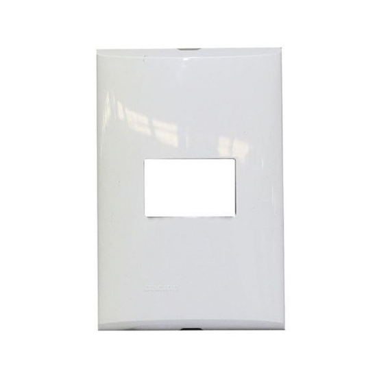 Imagen de PLACA DE 1 U CON CHASIS DE RESINA COLOR BLANCO MODUS PRO E5N1PTL