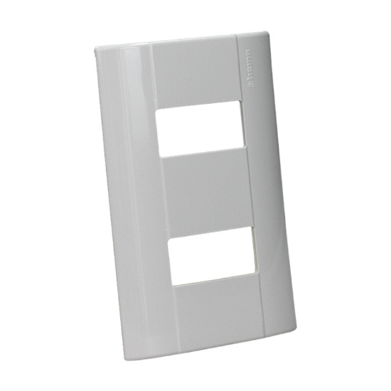Imagen de PLACA 2 U RESINA REDONDEADA BLANCA MODUS E5N2BN