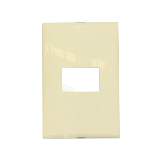 Imagen de PLACA DE 1 U CON CHASIS DE RESINA COLOR MARFIL MODUS PRO E5N1PTLM