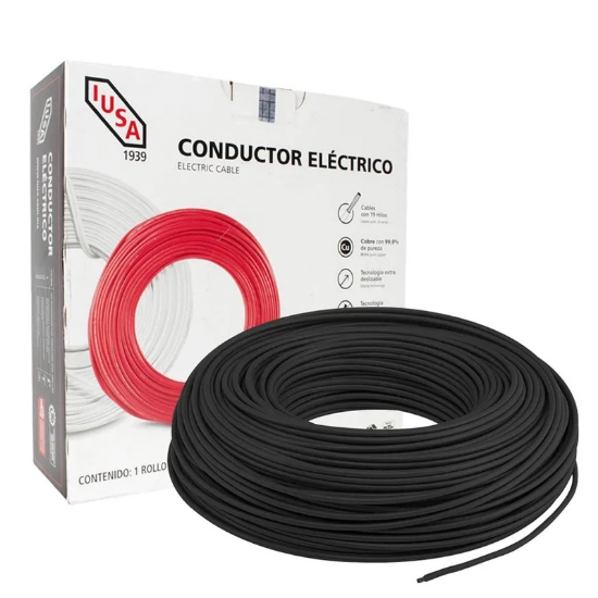 Imagen de CABLE 10 DE 100 M NEGRO EN CAJA IUSA 399328