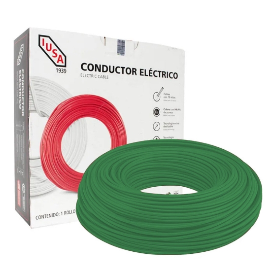 Imagen de CABLE 12 DE 100 M VERDE EN CAJA IUSA 399326