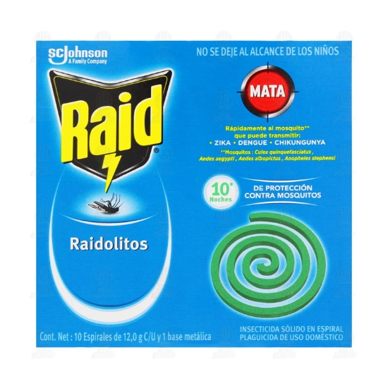 Imagen de RAIDOLITOS C/10 PZAS ESPIRALES JHONSON 1810261