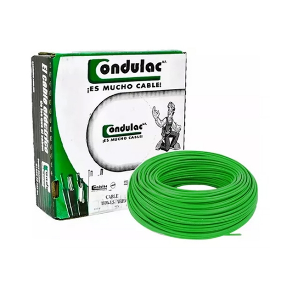 Imagen de CABLE 14 DE 100 M VERDE CONDULAC