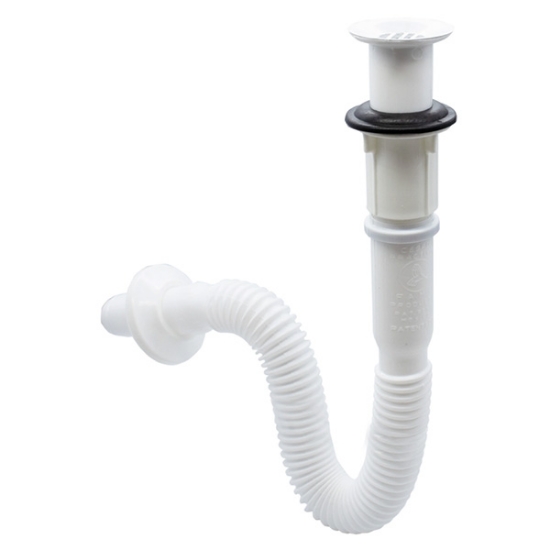 Imagen de CESPOPRACTIK PARA LAVABO CON ESPIRAL FLEXIBLE, REJILLA BLANCA FAMA 9770