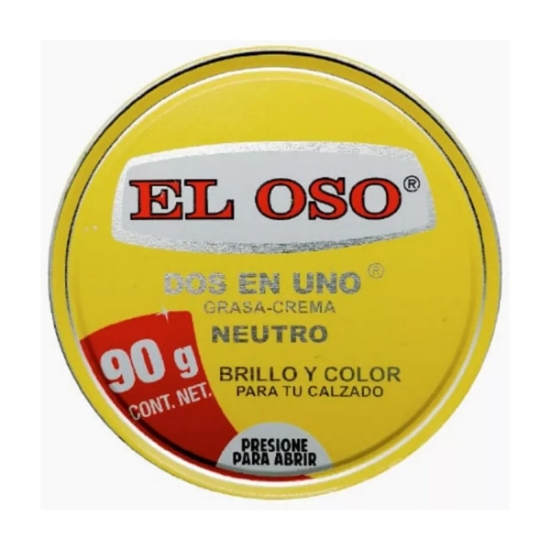 Imagen de GRASA CREMA DOS EN UNO  NEUTRA 90 GR EL OSO 8013A