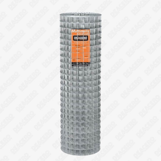 Imagen de MULTIMALLA 122MX20M DIS 5X10CM GALVANIZADA DEACERO 30286