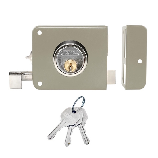 Imagen de CERRADURA 175 SOBREP DER BEIGE INSTA FACIL FANAL175MFBD