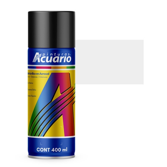 Imagen de ESMALTE BLANCO BRILLANTE AEROSOL ACUARIO AA75005