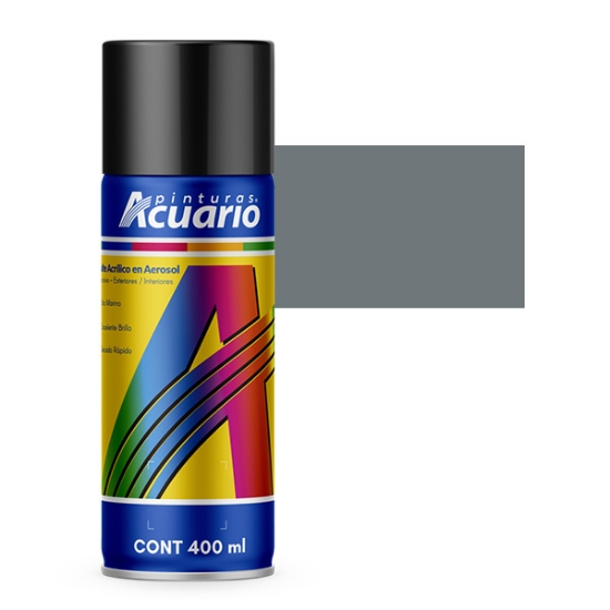 Imagen de ESMALTE GRIS ACERO AEROSOL ACUARIO AA76005