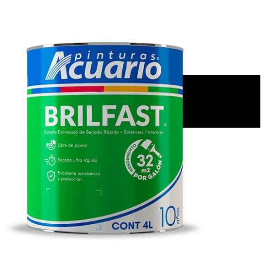 Imagen de ESMALTE 4 L NEGRO BRIL FAST ACUARIO EB60140