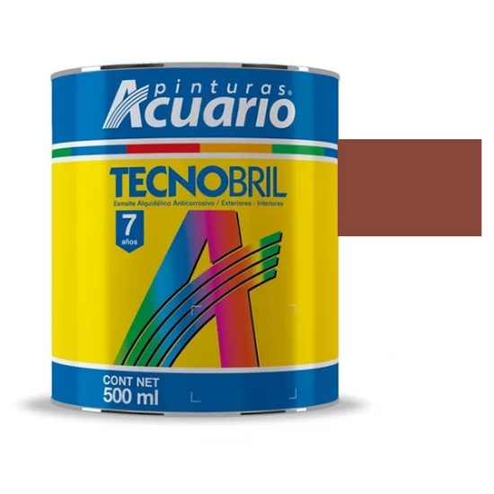 Imagen de ESMALTE 1/2 L ROJO OXIDO TECNOBRILL ACUARIO EV20405