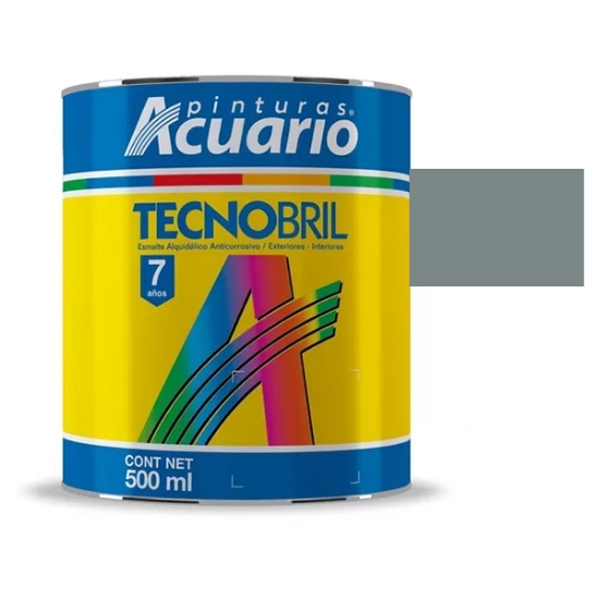 Imagen de ESMALTE 1/2 L GRIS MAQUINARIA TECNOBRILL ACUARIO EV20205