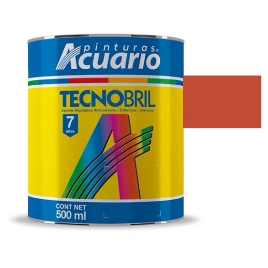 Imagen de ESMALTE 1/2 L NARANJA  TECNOBRILL ACUARIO EV21005