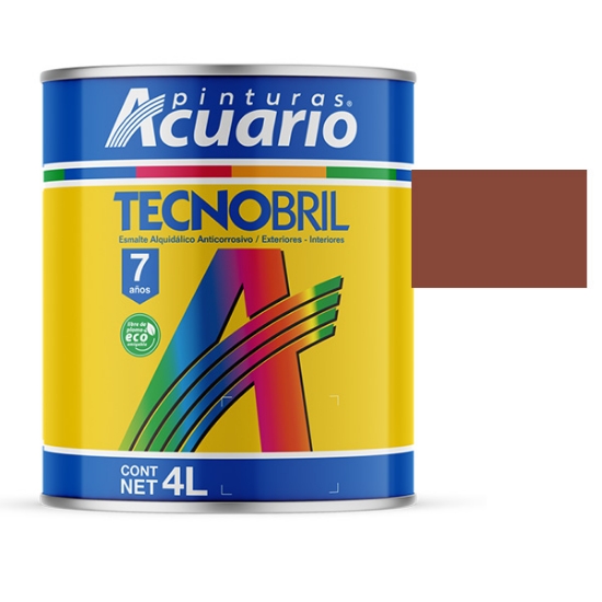 Imagen de ESMALTE 4 L ROJO OXIDO TECNOBRIL ACUARIO EV20440