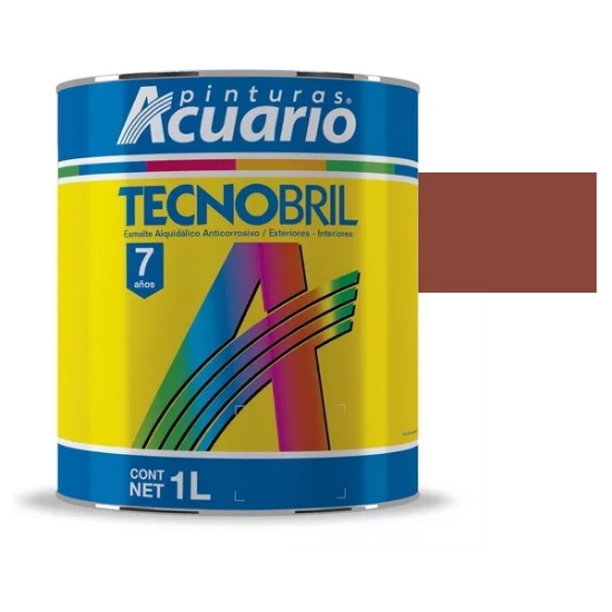 Imagen de ESMALTE DE 1 L ROJO OXIDO TECNOBRILL ACUARIO EV20410