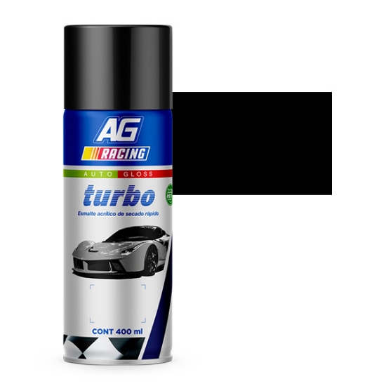 Imagen de ESMALTE NEGRO SATINADO (SEMI MATE) AEROSOL TURBO AT75105 MASTER AM85105