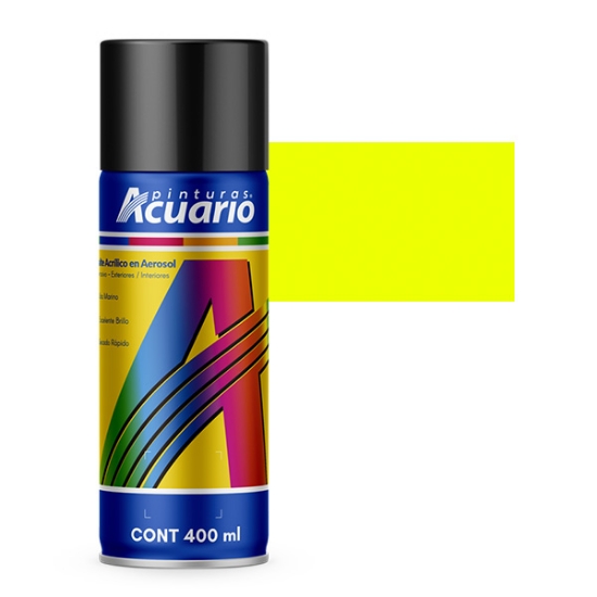Imagen de ESMALTE AMARILLO FLUORESCENTE AEROSOL ACUARIO AA75505