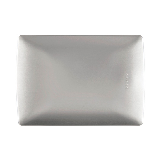 Imagen de PLACA CIEGA PLATA TAXCO ALUMINIO C/CHASIS BTICINO MX QZ4803M0AAN
