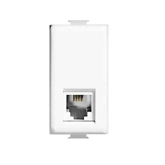 Imagen de TOMA TELEFONICA 4 HILOS BTICINO MX QZ5958/11N