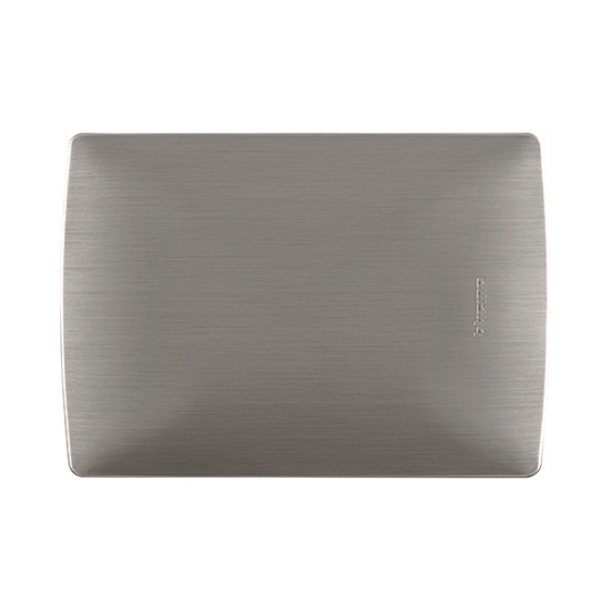 Imagen de PLACA CIEGA ACERO ALUMINIO C/CHASIS BTICINO MX QZ4803M0AAC