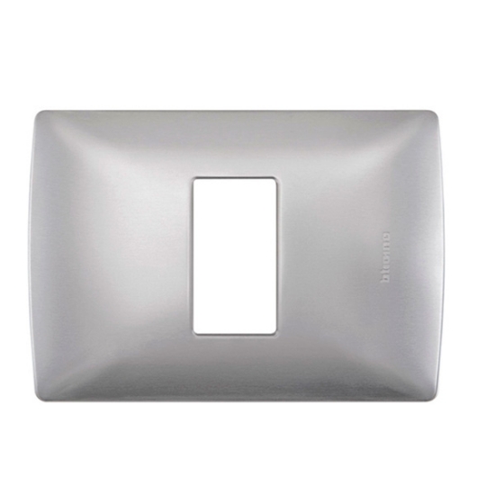 Imagen de PLACA 1 MOD PLATA TAXCO ALUMINIO C/CHASIS BTICI