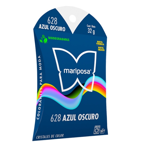 Imagen de COLORANTE AZUL OSCURO 628 C/32 GR CRISTALES MARIPOSA 21628