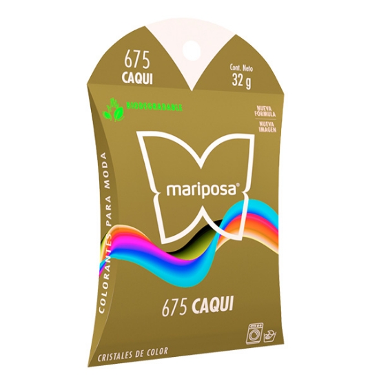Imagen de COLORANTE KAKI 675 C/32 GR CRISTALES MARIPOSA 21675