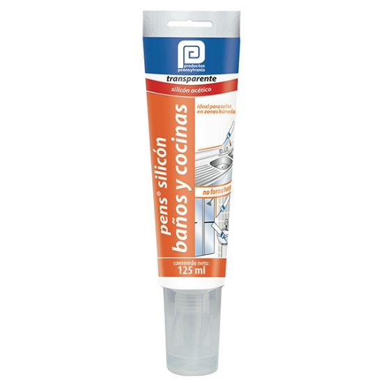 Imagen de PENS SILICON BAÑOS Y COCINAS 125 GR. PENNSYLVANIA SSI4T09