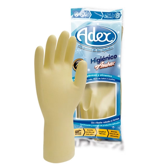 Imagen de D 100 GUANTE 7 AMBAX NATURAL ADEX AX