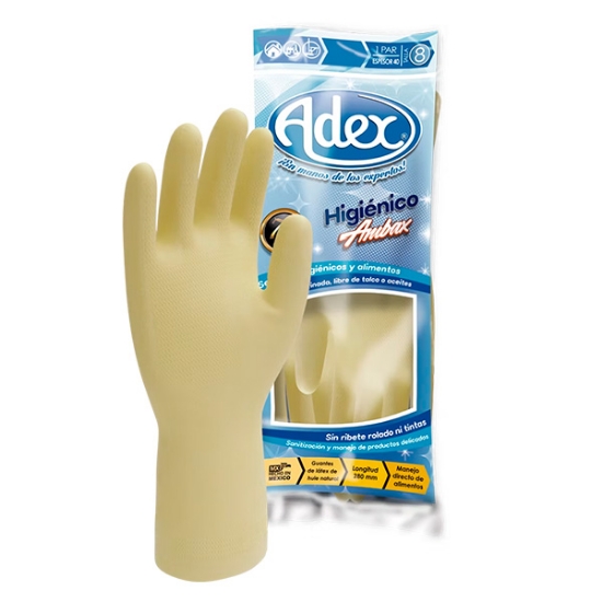 Imagen de GUANTE 10 AMBAX NATURAL ADEX AX