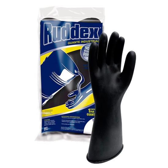 Imagen de D 25 GUANTE 9 RUDDEX NEGRO 35 CM ADEX RX35