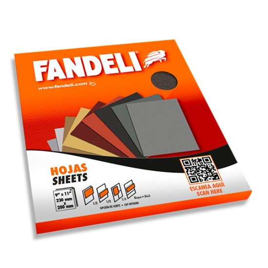 Imagen de LIJA HOJA 60 P/MADERA 0.230mX0.280m D081 FANDELI 00059