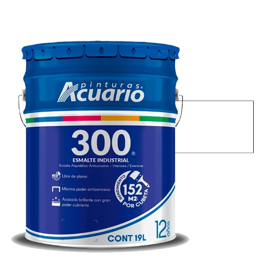 Imagen de ESMALTE 19 L BLANCO INDUSTRIAL 300 ACUARIO EA30090